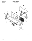 CONTROL PANEL Diagram and Parts List for FWX133RBS3  Frigidaire Washer