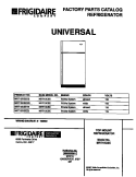 COVER Diagram and Parts List for MRT15CSEW2  Frigidaire Refrigerator