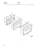 DOOR Diagram and Parts List for GGF334BHDD  Gibson Range
