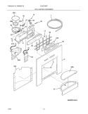 ICE & WATER DISPENSER Diagram and Parts List for E23CS78EPS3  Electrolux Refrigerator