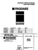 COVER Diagram and Parts List for FEF365CGSA  Frigidaire Range