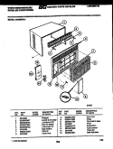 CABINET PARTS Diagram and Parts List for AC056N7A1  Frigidaire Air Conditioner