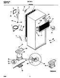 SYSTEM Diagram and Parts List for MRT18SJFD3  Frigidaire Refrigerator