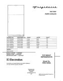 COVER Diagram and Parts List for FRT21KR6AB1  Frigidaire Refrigerator