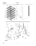 SYSTEM Diagram and Parts List for UL5000CA5  Frigidaire Freezer