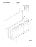 DOOR Diagram and Parts List for FFC0923DW7  Frigidaire Freezer