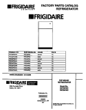 COVER Diagram and Parts List for FRT22PRCD0  Frigidaire Refrigerator