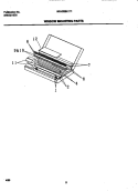 MOUNTING PARTS Diagram and Parts List for WAH086H1T1  Frigidaire Air Conditioner