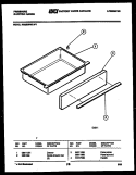 DRAWER PARTS Diagram and Parts List for REGS39WLL1  Frigidaire Range