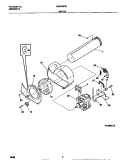 MOTOR Diagram and Parts List for MDE546REW0  Frigidaire Dryer