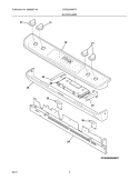 BACKGUARD Diagram and Parts List for CGDS3065KF5  Frigidaire Range