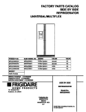 COVER Diagram and Parts List for MRS22WNGD4  Frigidaire Refrigerator