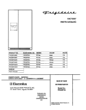 COVER Diagram and Parts List for FRS26F5AQ4  Frigidaire Refrigerator