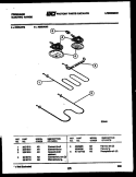 BROILER PARTS Diagram and Parts List for R32BAL2  Frigidaire Range