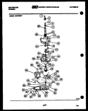 TRANSMISSION PARTS Diagram and Parts List for AWP330F1W  Kelvinator Washer