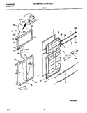 Part Location Diagram of 218397505 Frigidaire HANDLE-DOOR