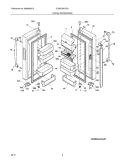 FRESH FOOD DOOR Diagram and Parts List for E23BC68JPS3  Electrolux Refrigerator