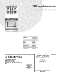 COVER Diagram and Parts List for CFCS367GC2  Frigidaire Range