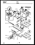 BURNER, MANIFOLD AND GAS CONTROL Diagram and Parts List for 30-3852-00-03  Tappan Range