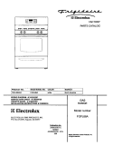 COVER Diagram and Parts List for FGFL88ASA  Frigidaire Range