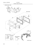 CONTROL / PANEL / DOOR / MISC Diagram and Parts List for FMV156DCB  Frigidaire Microwave