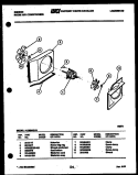 AIR HANDLING PARTS Diagram and Parts List for AL08B4EVA  Gibson Air Conditioner