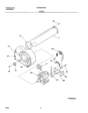 MOTOR Diagram and Parts List for CRGR5700AS2  Frigidaire Dryer