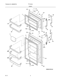 Part Location Diagram of 242038824 Frigidaire Display DOOR-REFR
