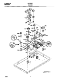 BURNER Diagram and Parts List for FGC36S9HBB  Frigidaire Cooktop