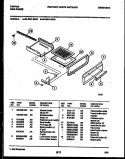 BROILER DRAWER PARTS Diagram and Parts List for 30-2241-00-03  Tappan Range