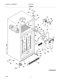 CABINET Diagram and Parts List for FRT21H7ASB4  Frigidaire Refrigerator