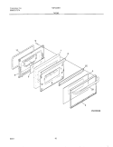 DOOR Diagram and Parts List for TGF324BHWA  Tappan Range