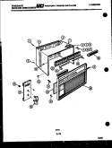 CABINET PARTS Diagram and Parts List for AHW12NT2E1  Frigidaire Air Conditioner