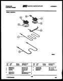 BROILER PARTS Diagram and Parts List for RA30EH4  Frigidaire Range