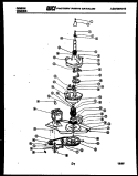TRANSMISSION PARTS Diagram and Parts List for WA24P2DTFB  Gibson Washer