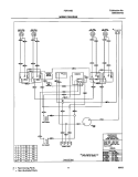 WIRING DIAGRAM Diagram and Parts List for FEF316BSB  Frigidaire Range