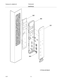 CONTROLS Diagram and Parts List for FGHG2344ME2  Frigidaire Refrigerator