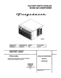 COVER Diagram and Parts List for FAS255J2A2  Frigidaire Air Conditioner