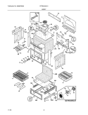 BODY Diagram and Parts List for CFES3035LS1  Frigidaire Range