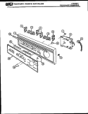 CONSOLE AND CONTROL PARTS Diagram and Parts List for DW-5500CDL2  Frigidaire Dishwasher