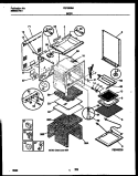 BODY PARTS Diagram and Parts List for FEF350BAWB  Frigidaire Range