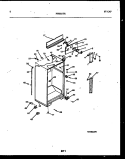 CABINET PARTS Diagram and Parts List for FPES21TRW1  Frigidaire Refrigerator