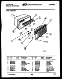 CABINET PARTS Diagram and Parts List for MH424H2SB  Kelvinator Air Conditioner