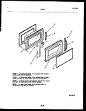DOOR PARTS Diagram and Parts List for 56-9702-10-02  Tappan Microwave