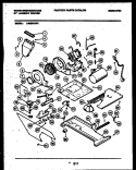 MOTOR AND BLOWER PARTS Diagram and Parts List for LG600AXW1  Frigidaire Washer Dryer Combo