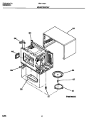 WRAPPER / BODY Diagram and Parts List for FMT114U1B0  Frigidaire Microwave