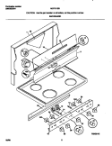BACKGUARD Diagram and Parts List for MEF311SBWL  Frigidaire Range