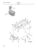 CABINET Diagram and Parts List for KCG050LW0  Kelvinator Freezer