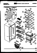 SHELVES AND SUPPORTS Diagram and Parts List for FMW220EN1D  Kelvinator Refrigerator