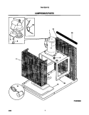 COMPRESSOR PARTS Diagram and Parts List for FAK103J1V2  Frigidaire Air Conditioner